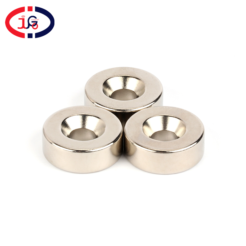 magnet custom n35 rare earth disc magnet with ring hole