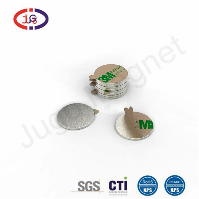 Neodymium magnet factory,round magnet with 3M adhesive professional custom