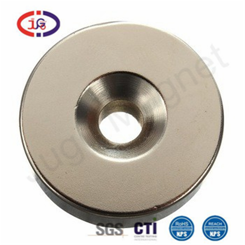 grade N35 magnet round shape and  center hole, ring magnet supplier